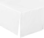 EVERYDAY KIDS White Pleated Crib Skirt; 100% Natural Cotton Nursery Crib - Image 6