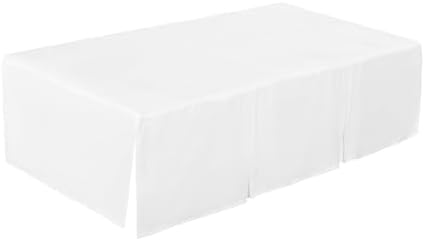 EVERYDAY KIDS White Pleated Crib Skirt; 100% Natural Cotton Nursery Crib - Image 5