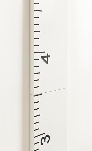 Kate and Laurel Modern 6.5-Foot Growth Chart Wooden Wall Ruler; 8 x 72; White; - Image 5