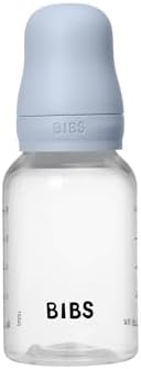 BIBS Plastic Baby Bottle, 150 ml, Silicone Nipple, Baby Blue - Image 4