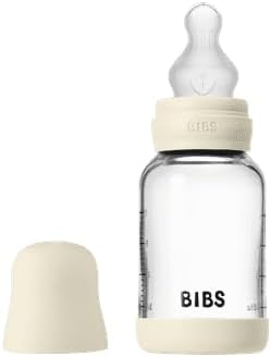 BIBS Glass Baby Bottle, 120 ml, Silicone Nipple - Image 4