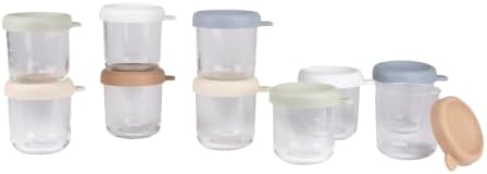 BEABA 10 Pack Glass Baby Food Jars - Image 3