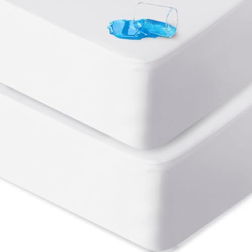 2 Pack Twin Mattress Protector Waterproof Fitted by Bilobanbabybedding