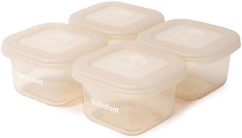 Elite 4 Pack Silicone Baby Food Jars, Food Storage Containers - Image 7