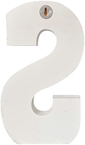 ABELOTS Distressed White Wash Wood Letter Decorative Signage, 10.0 x 5.91 inches - Image 4