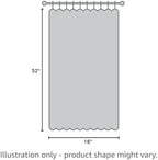 DONREN 2 Panels Gold Yellow Curtain Valances - Image 7