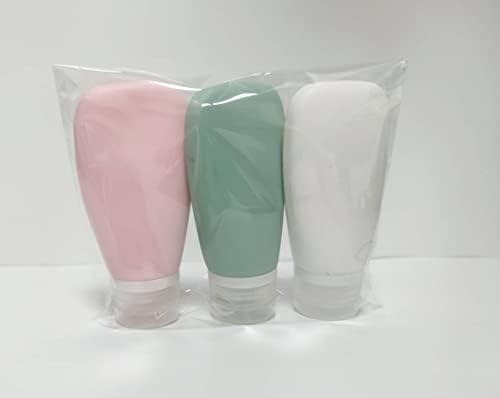 Travel Bottles for Toiletries, TSA Approved 3oz Leak Proof Silicone Refillable - Image 2