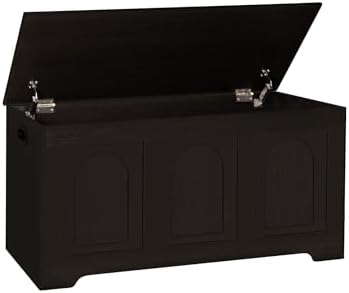 DINZI LVJ Storage Chest, Wooden Toy Box, Espresso 39.4" L by DINZILVJ