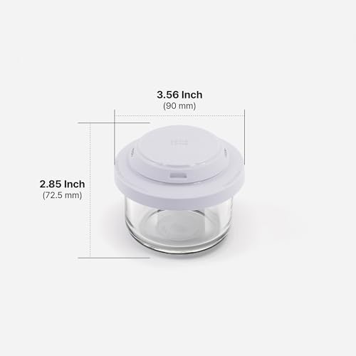 Comotomo Glass Baby Food Storage Containers, 4 oz Jars - Image 6