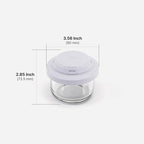 Comotomo Glass Baby Food Storage Containers, 4 oz Jars - Image 6