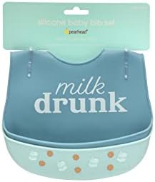 Pearhead Woodland Muslin Baby Bib Set, Soft Cotton Drool Bibs - Image 6