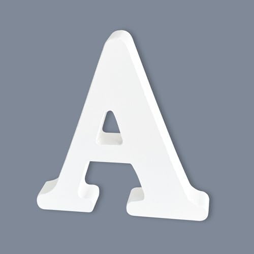 6 Inch Wooden Letters, Unfinished Wood Letters by HANWER