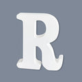 White Unfinished Wooden Letters, 6 Inch Marquee Letters, Wood Letters by HANWER