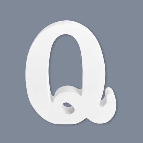 HANWER White Unfinished Wood Letters, 6 Inch Alphabet Letters by HANWER