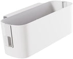 Bedside Storage Caddy with Double Hooks, 13 in White Hanging Bed Organizer - Image 5