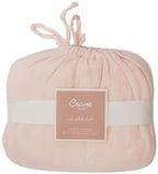 Crane Baby Cotton Sateen Fitted Sheet, Desert Rose, Soft Cotton Crib Sheets - Image 5