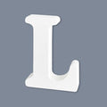 White Unfinished Wooden Letters, 6 Inch Wood Letters by HANWER