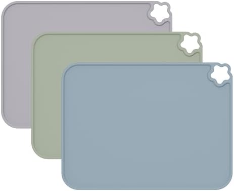 Silicone Placemat for Toddles Kids Non-Slip Reusable Portable Kids Placemats by Cutebe