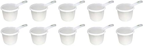 JapanBargain 3042, Lot of 10 Japanese Plastic Water Ladles Bath Ladle Dipper by JapanBargain