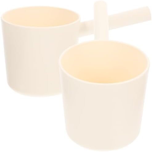 2pcs Plastic Water Dipper with Long Handle, PP Bath Scoop by ARTIBETTER