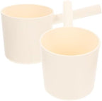 2pcs Plastic Water Dipper with Long Handle, PP Bath Scoop by ARTIBETTER