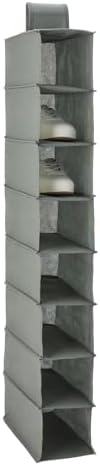 Amazon Basics 8-Tier Hanging Closet Shelf Shoe Organizer, Space Saving Storage by AmazonBasics