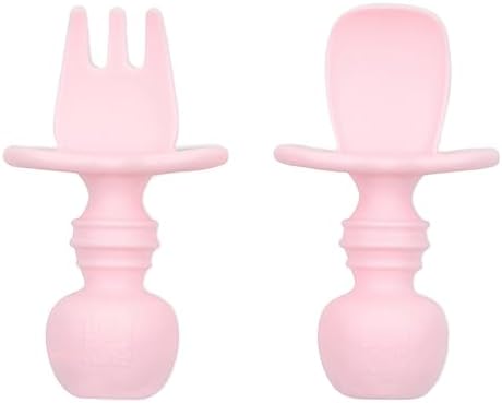 Bumkins Baby Utensils Set, Chewtensils Silicone Spoons by Bumkins