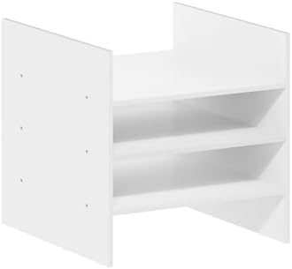 Furinno Cubicle 3-Shelf Cube Insert, Cube Organizer, Plain White - Image 7