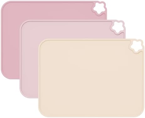 Silicone Placemat for Toddles Kids Non-Slip Reusable Portable Kids Placemats by Cutebe
