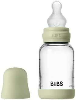 BIBS Glass Baby Bottle, 120 ml, Silicone Nipple - Image 4