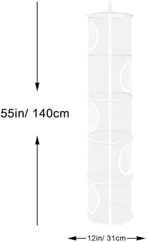 Hanging Stuffed Animal Storage Hammock Net 5 Tiers - Image 3