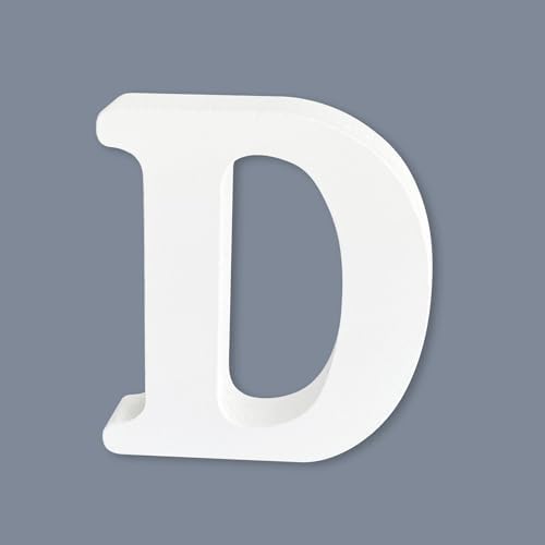 6 Inch Wooden Letters, Unfinished Wood Letters by HANWER