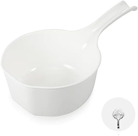 Plastic Water Scoop for Bath, 1.5 Liter Shower Ladle by PAMISO