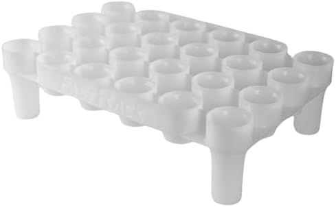 24-Bottle Wine Bottle Drying Rack | Stackable | White by FASTRACK