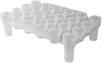 24-Bottle Wine Bottle Drying Rack | Stackable | White by FASTRACK