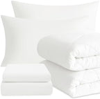 NTBAY Twin Microfiber Bed in a Bag, Comforter Set 5 Piece by NTBAY