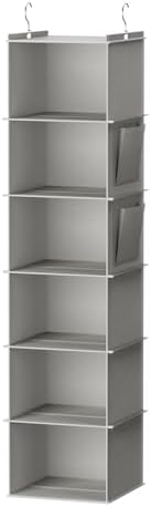 YOUDENOVA Hanging Closet Organizer and Storage, Light Grey by YOUDENOVA