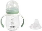 BEABA 2-in-1 Baby Bottle to Transition Sippy Cup, No Spill Sippy Cup, Includes - Image 3