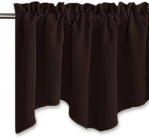 NICETOWN Blackout Coffee Valance - Image 3