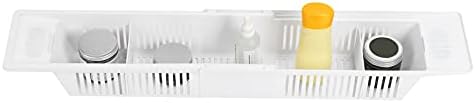 Bath Tray for Toys Stainless Steel Expandable Bathtub Storage Basket - Image 2