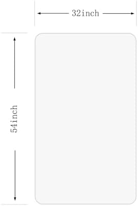 Crystal Clear 1/5" Thick 54" x 32" Heavy Duty Hard Chair Mat, Can be Used on - Image 6