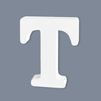 White Unfinished Wooden Letters by HANWER