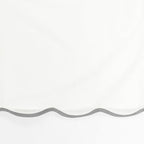 Lush Decor Coastal Chic Scalloped Edge Baby Crib Skirt Single 28" W x 52" L + - Image 4