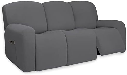 PureFit Super Stretch 3 Seats Recliner Sofa Couch Cover by PureFit