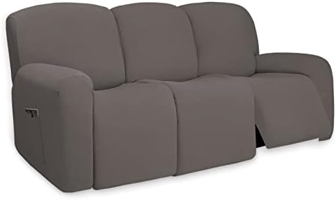 PureFit Super Stretch 3 Seats Recliner Sofa Couch Cover by PureFit