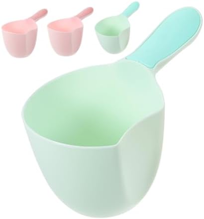4pcs Plastic Bath Rinse Cup Water Scoop Ladle by HOLIDYOYO