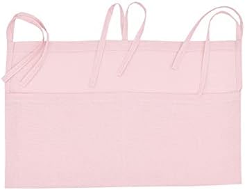 Linen Baby Bedside Hanging Storage Bag, 2 Pockets Organizer - Image 4