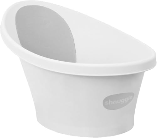 Shnuggle Newborn Baby Bath | Built in Support Bump and Soft Backrest | Suitable by Shnuggle
