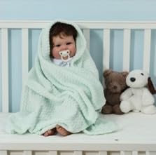 CREVENT 2Pcs 30''X40'' Cute Cozy Fluffy Warm Baby Blankets - Image 5