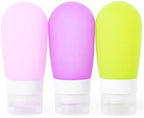 Mziart Travel Bottles for Toiletries, 2.7oz Silicone Travel Size Containers by Mziart